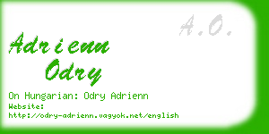 adrienn odry business card